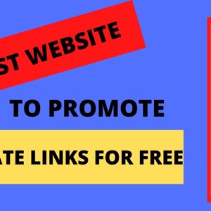 How To Promote Affiliate Links For Free - Best Way To Promote Affiliate Links For Free.