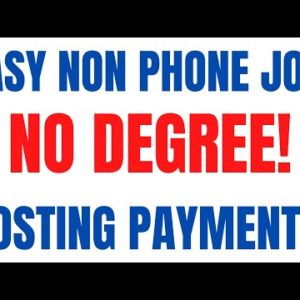 Easy Non-Phone | No Degree | Posting Payments | Best Non Phone Work From Home Job | Remote Jobs