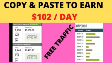 Copy & Paste To Earn $102 Per Day | Clickbank Affiliate Marketing For Beginners For Free