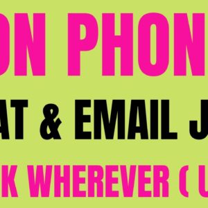 Non Phone | Chat & Email Work From Home Job | | Work Wherever USA | Online Job Hiring Now 2022