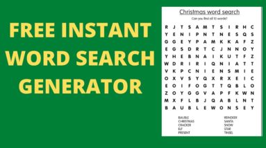 How to Create A Word search low content book Fast with Free software | Word Search Puzzle Generator.