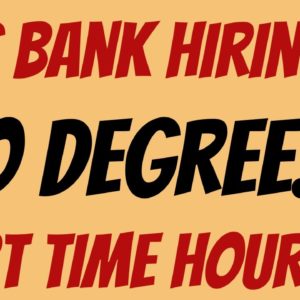 PNC Bank Hiring | No Degree | Part Time Hours | Equipment Provided | Best Work From Home Jobs