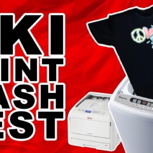 T-Shirt Wash Test (Oki White Toner  Printer and Forever Laser Dark Paper Wash Test Review)