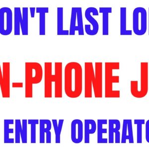 Non-Phone | Data Entry Operator | No Experience | Best Non Phone Work From Home Jobs 2022 | Remote