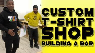 New Retail T-Shirt Shop Tour 2021! (Creating The Perfect T-Shirt Bar $1,000 BET) [Part #2]