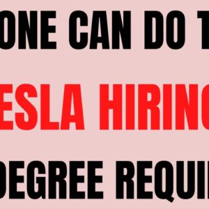 Anyone Can Do This | Tesla Hiring | No Degree | Best Work From Home Job | Online Jobs Hiring Now