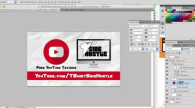 How to Design A Business Card In Photoshop (T-Shirt Side Hustle) [Basic: Design Tutorial]