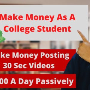 Make Money Online As A College Student 💰🚀 | 30 Minute A Day Side Hustle