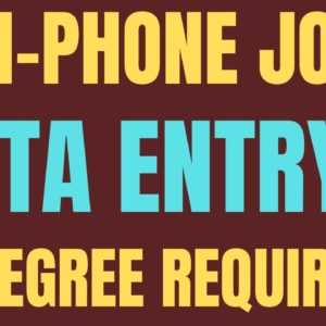 Non-Phone Alert | Data Entry Work From Home Job | No Degree Required | Best Non Phone Jobs 2021