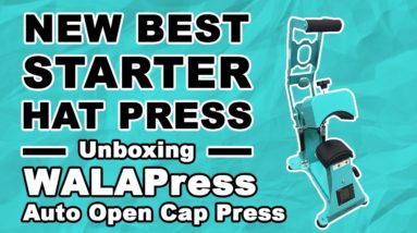 Hat Press That Doesn't Leave Marks? *New* Best Starter Hat Press (HTW WALAPress Auto Open Hat Press)