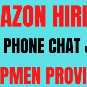 Amazon Hiring | Chat Job | Equipment Provided | Best Non Phone Work From Home Job | Online Chat Job