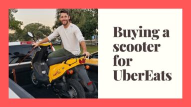 Buying a SCOOTER to side hustle on UberEats! (EP2)