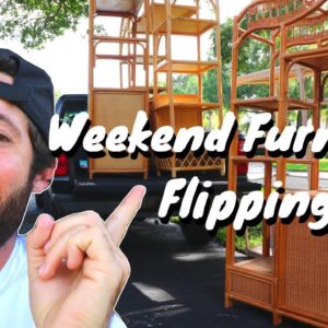 CRAZY weekend furniture flipping - Huge Profit Garage Sale Flips! (EP 23)