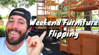 CRAZY weekend furniture flipping - Huge Profit Garage Sale Flips! (EP 23)