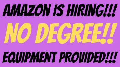 Amazon Is Hiring | No Degree Required | Equipment Provided | Best Work From Home Job 2022 #Shorts