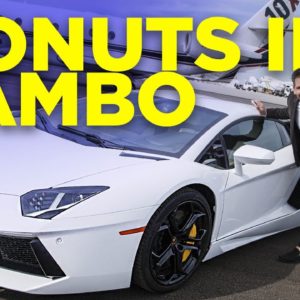 DOING DONUTS IN A LAMBO TO THE HELICOPTER