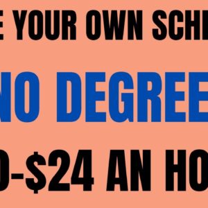 Make Your Own Schedule | No Degree | $20-$24 An Hour | Work From Home Job | Remote | Online Job 2022