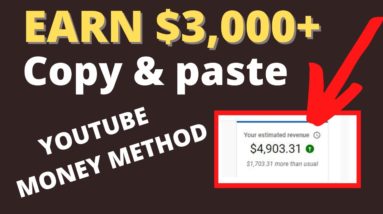 Earned $3,000+ Copy and Paste Quotes On Youtube | Earn Money On YouTube Making Simple Videos In 2022