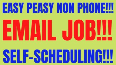 Easy Peasy Non Phone Work From Home Job | Email Job | Self Scheduling | Best No Phone Jobs 2022