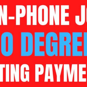 Non-Phone | No Degree | Posting Payments | Best Non Phone Work From Home Job | Remote Jobs 2022