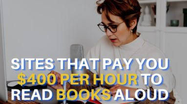 Two Websites That PAYS YOU $400 PER HOUR to Read Books Aloud | Work from home ideas