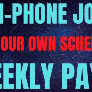 Non-Phone | Set Your Own Schedule | Weekly Pay | Best Non Phone Work From Home Job 2021