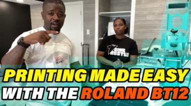 Making Money With The Roland BT-12 Craft DTG Machine (Printing With No Experience)