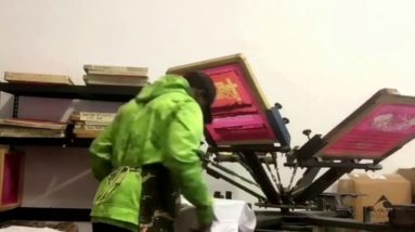 Screen Printing From Start to Finish [How to Make T-Shirts] [30 Min Print Job Before work]