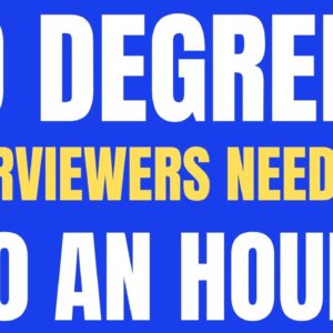 No Degree | Easy High Paying Work From Home Job | $20 An Hour | Interviewers Needed | Online Job