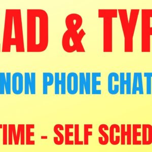 Read & Type | Easy Non Phone Chat Job | Part Time - Self Scheduling| Best Non Phone Chat Job |Remote