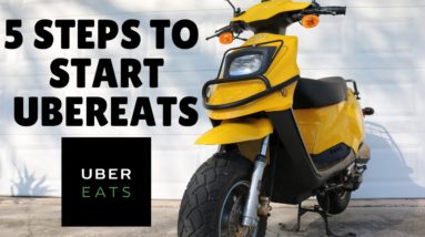 How to start UberEats with a SCOOTER