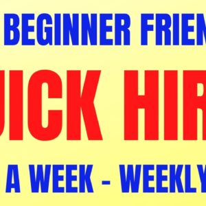 Easy Beginner Friendly | Quick Hire | $520 A Week - Weekly Pay | Best Work From Home Job | Remote