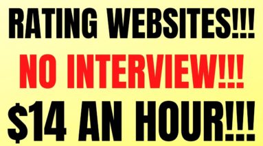 Rating Websites | No Interview| $14 An Hour | Best Non Phone Work From Home Job | Remote Job 2022