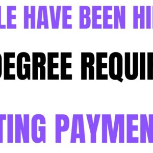 People Have  Been Hired | No Degree Required | Posting Payments | Work From Home Job | Online Job