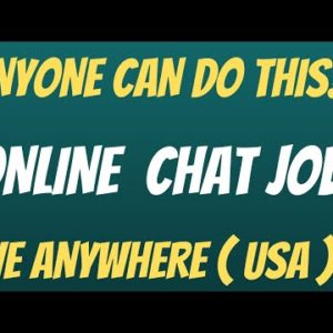 Anyone Can Do This | Online Chat Job | Live Anywhere ( USA ) | Best Non Phone Work From Home Job