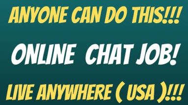 Anyone Can Do This | Online Chat Job | Live Anywhere ( USA ) | Best Non Phone Work From Home Job