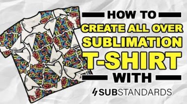 How To Sublimate All Over T-Shirt With Sub Standards Blanks (The Best Sublimation T-Shirts)