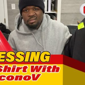 LIVE: Pressing A Custom Shirt From Start To Finish With EconoV