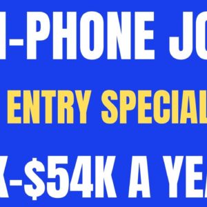 Non-Phone Work From Home Job | Data Entry Specialist | $41-$54k A Year | Non Phone Work At Home Jobs