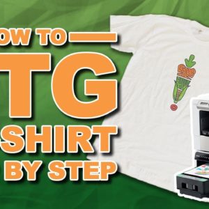 My First T-Shirt Print With My Craft DTG Machine (How To Make A Custom T-Shirt Using A Roland BT-12)