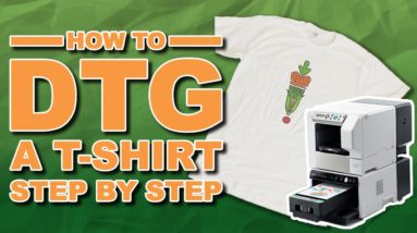 My First T-Shirt Print With My Craft DTG Machine (How To Make A Custom T-Shirt Using A Roland BT-12)