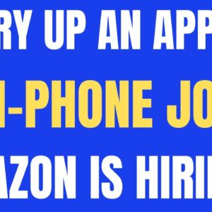 Hurry Up An Apply | Non-Phone | Amazon Is Hiring | Best Non Phone Work From Home Job | Remote Jobs