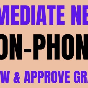 Immediate Need! | Non Phone | Review & Approve Grants | Best Non Phone Work From Home Job | Remote