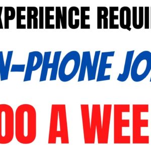 No Experience Required | Non - Phone Beginner Friendly | $600 A Week | Work From Home Job