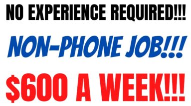 No Experience Required | Non - Phone Beginner Friendly | $600 A Week | Work From Home Job