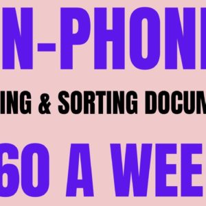 Non-Phone | Work From Home Job | $560 A Week | Preparing & Sorting Documents