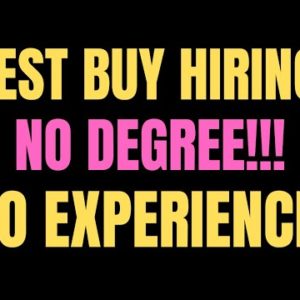 Best Buy | No Degree | No Experience | Best Work From Home Job | Remote Jobs 2022 | Online Jobs 2022