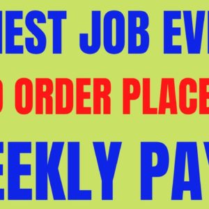 Easiest Job Ever | Food Order Placers | Weekly Pay | Work From Home Job | Best Work From Home Job