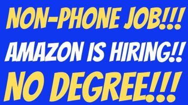 Non-Phone Job | Amazon Is Hiring | No Degree Required | Best Non Phone Work From Home Job 2022