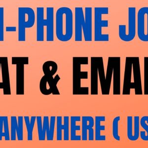 Non-Phone Work From Home Job | Chat & Email Work From Home Job | Live Anywhere ( USA )